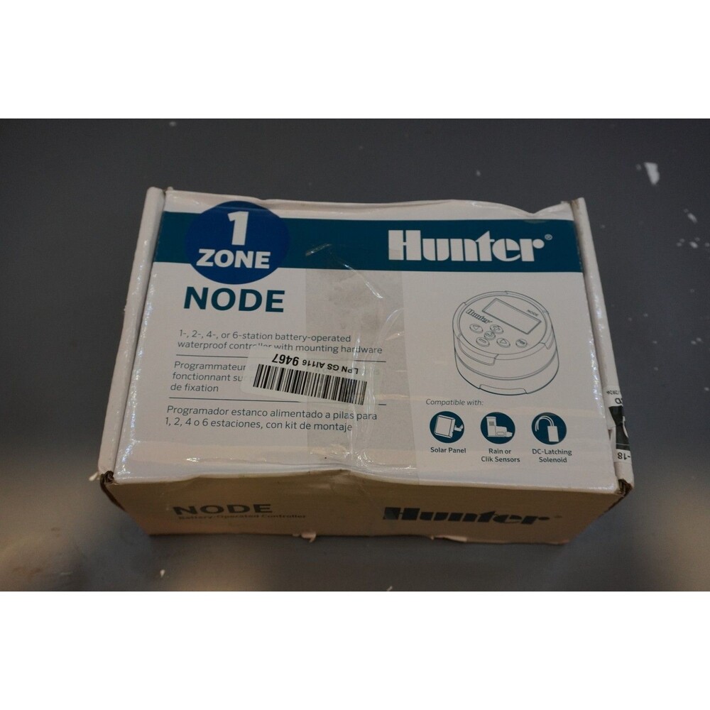 Hunter Sprinkler Single-Station w/ Battery Operated Irrigation Control, NODE-100